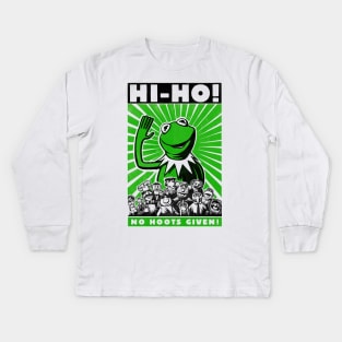 No Hoots Given! Kids Long Sleeve T-Shirt